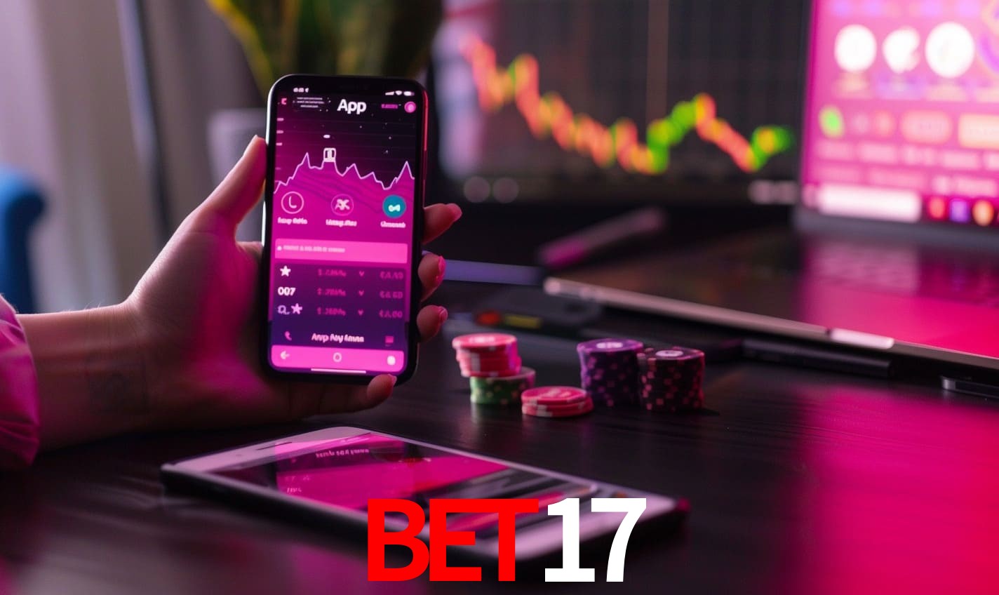 Comparação APP mobile vs versão web da bet17